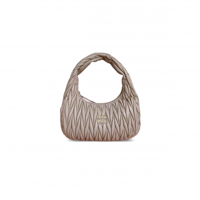 MIU MIU WANDER MATELASSÉ HOBO BAG 5BC108 (29*24*10cm) MIU MIU WANDER MATELASSÉ HOBO BAG 5BC108 (29*24*10cm)